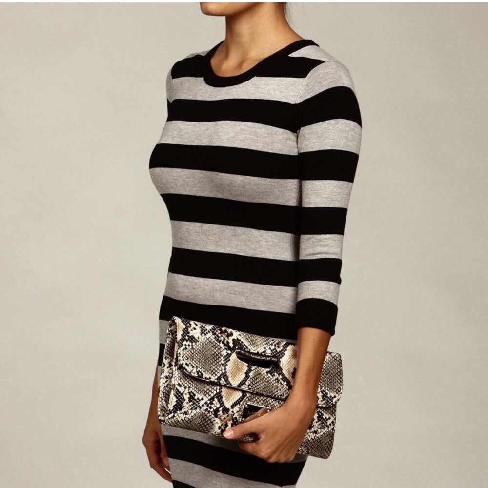 Nine West Clutch Me Up Python Print Clutch - image 3